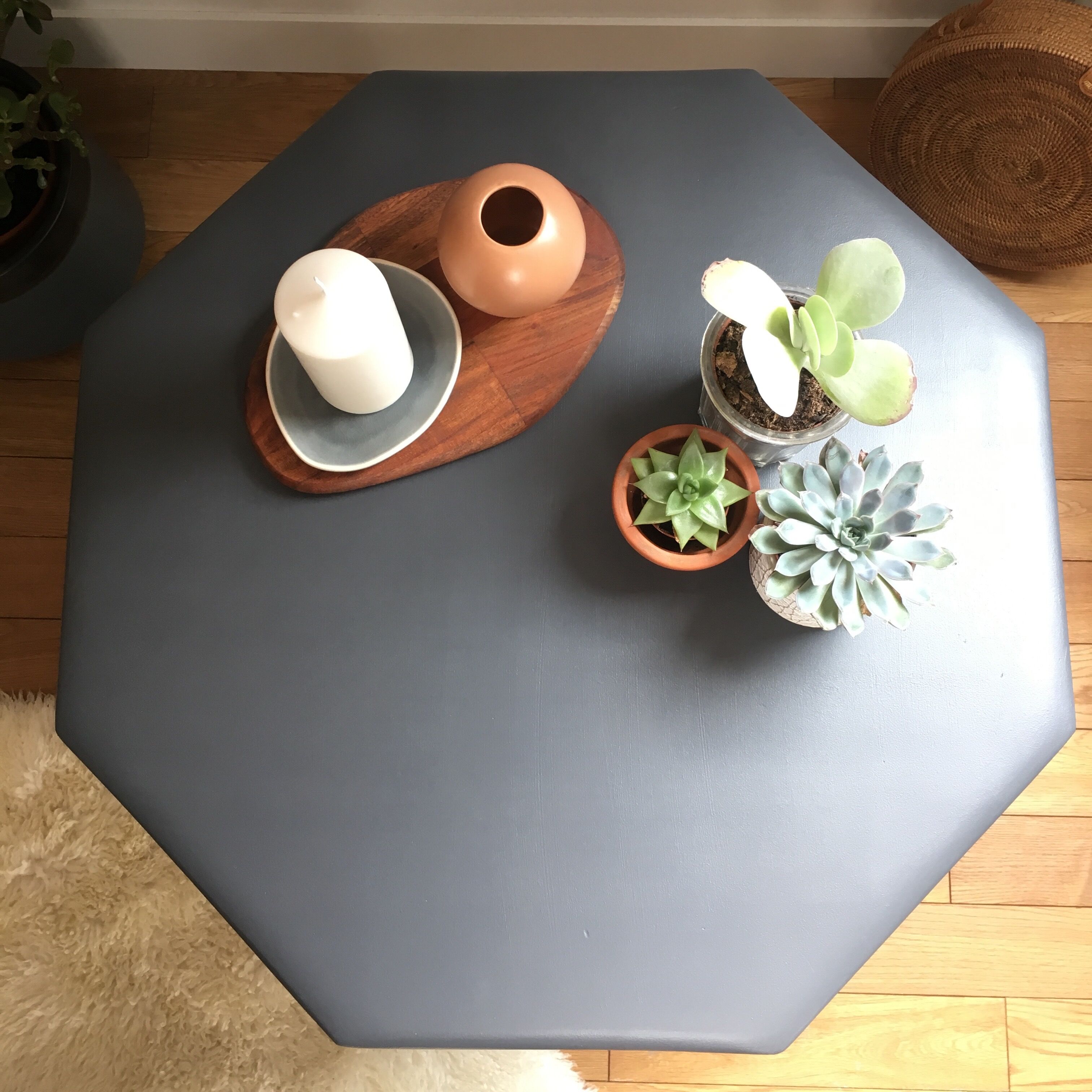 Octagonal coffee table