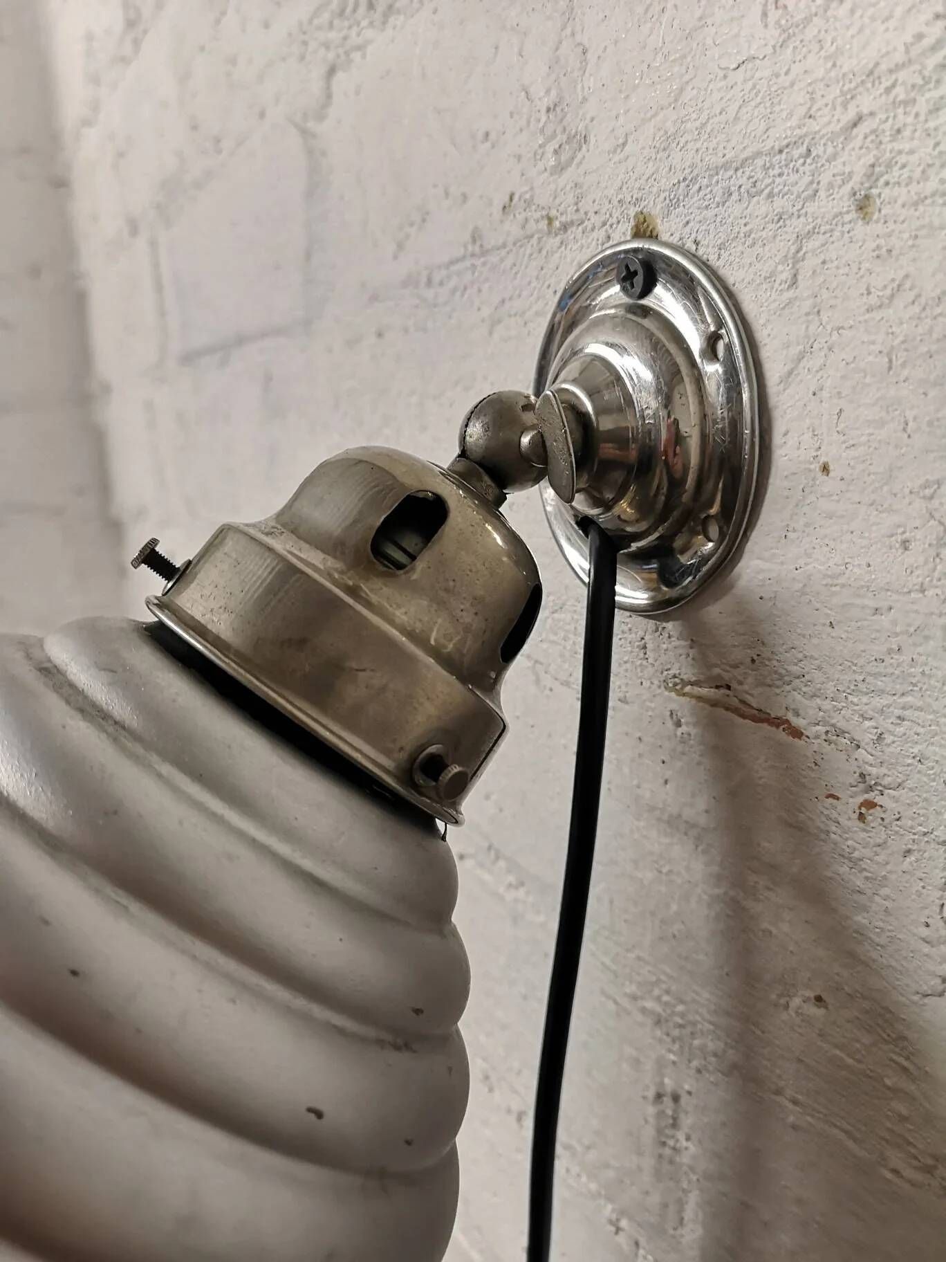 1930s Mercury Glass Wall Light By Adolf Meyer For Zeiss Ikon Germany