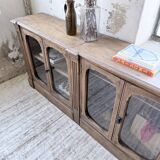 Enfilade display cabinet, solid oak, 1920.