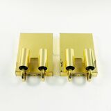 Pair of Mid-Century Glass Wall Lights/Sconces from Limburg, Germany, 1960s