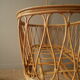 Vintage rattan crib Scandinavian decoration