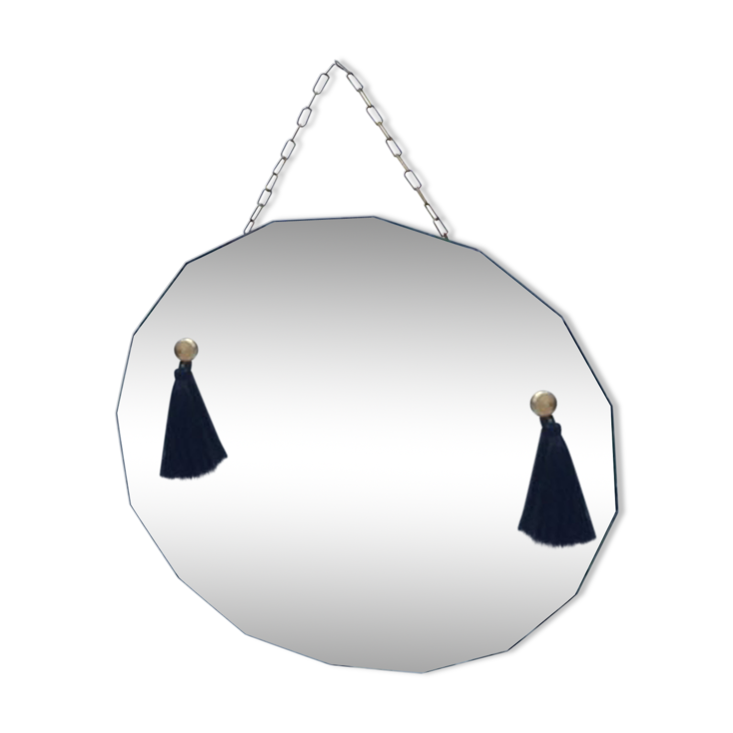 Mirror beveled oval 32x32cm