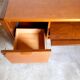 Vintage wooden storage row for office