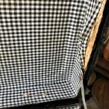 Black ancient travel trunk, 19th