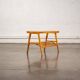 Glass and wood side table