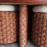 Table basse et 4 tabourets