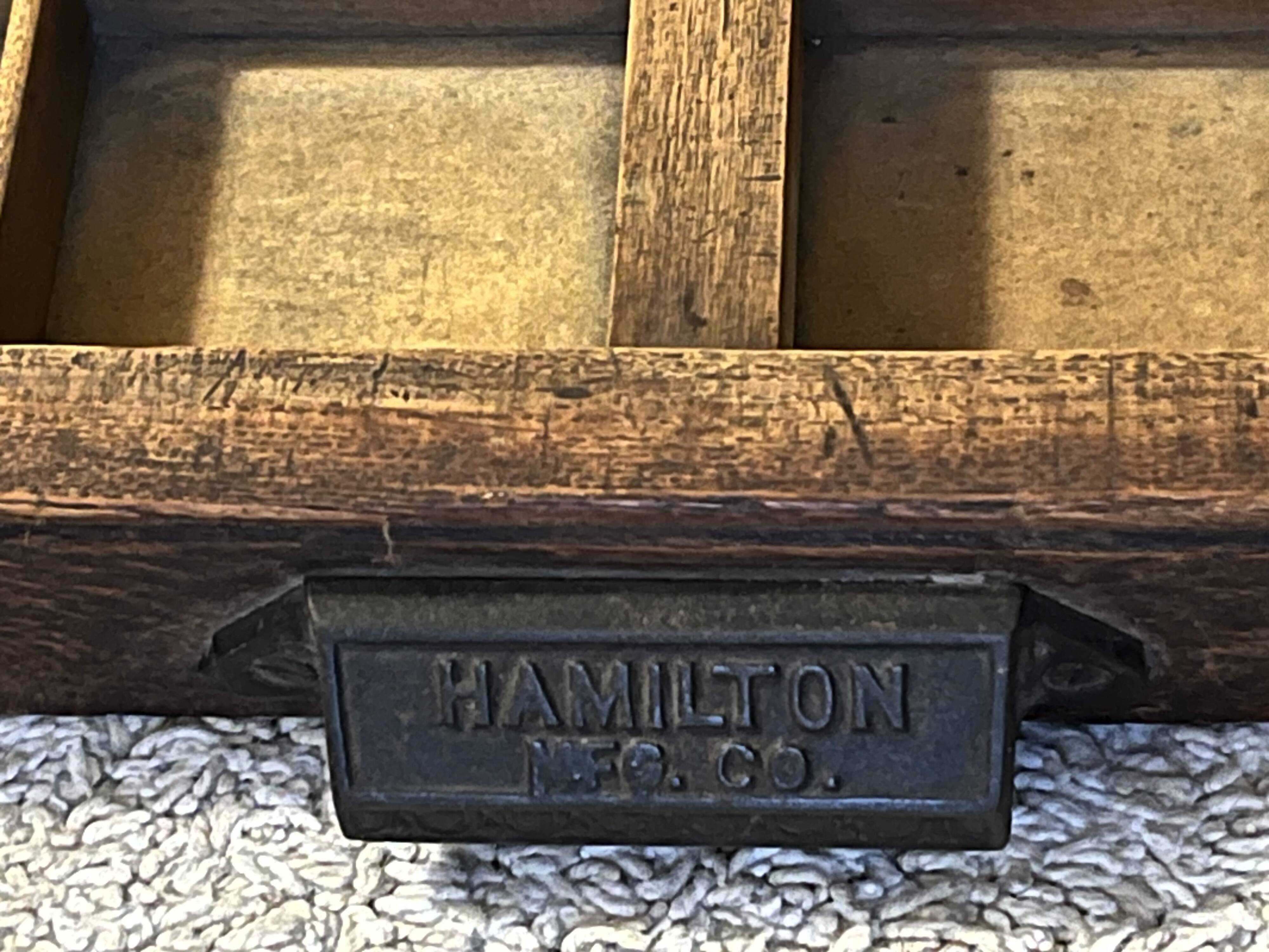 Shelf, drawer Hamilton MFG New Departure