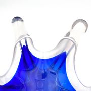 Cup Hospodka Chřibská Cristal Bohême Bleu Cobalt and Opaline Circa 60