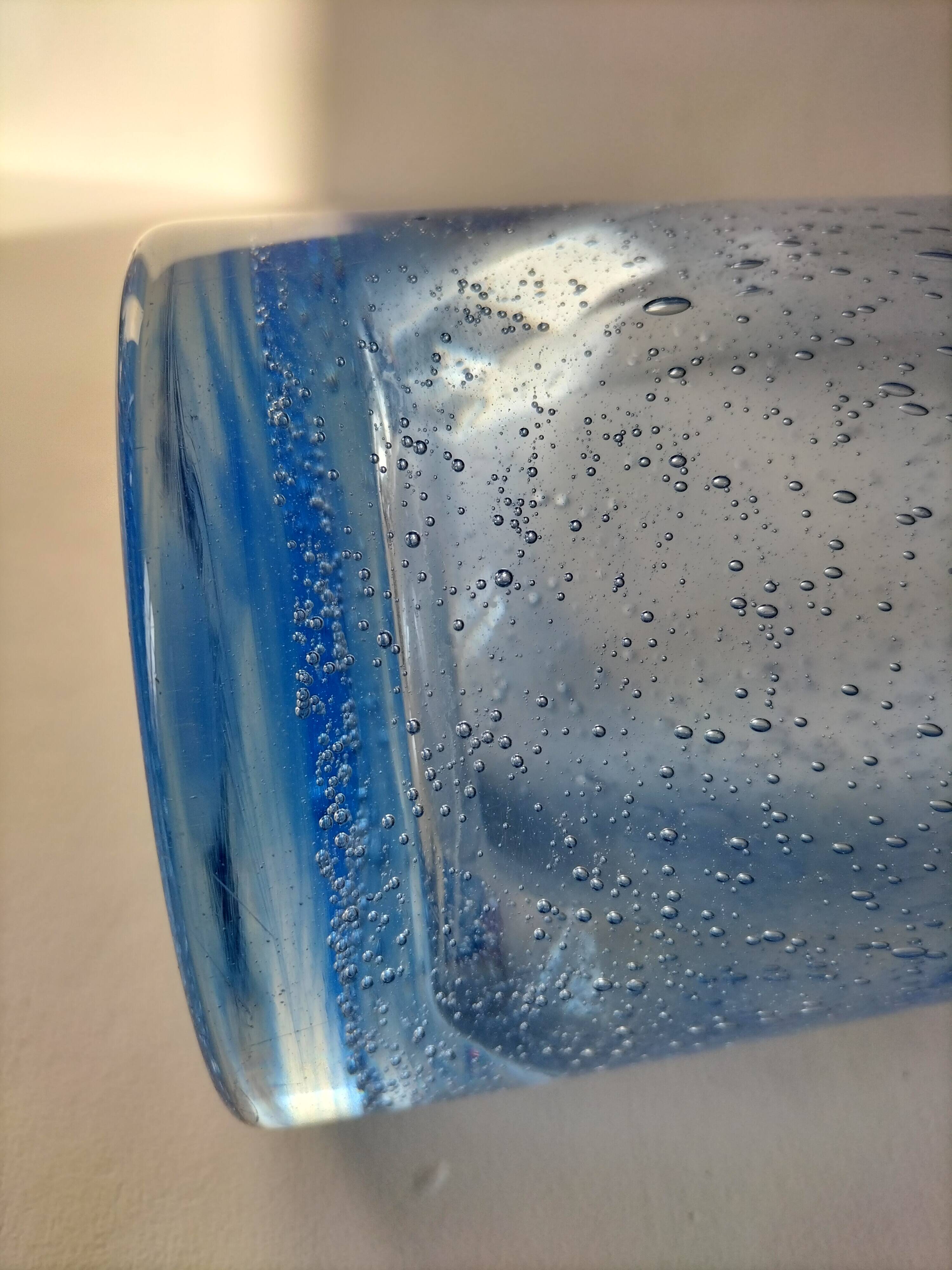 Unsigned Biot bubble glass vase