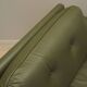Green leather sofa, Danish design, 1970s, production: Denmark