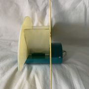 Colorful metal and glass wall light  Arlus 1980