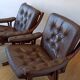 Norwegian Easy Chairs in Leather by Jon Hjortdal, Velledalen. Set of 2.