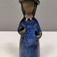 Beautiful vintage ceramic lady figurine by Elsi Bourelius Sweden 1980s