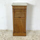 Bedside table 1940 sliding shutter and white marble