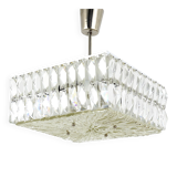 Bakalowits Vienna Faceted Crystal Chandelier Mid-Century, Austria, 1960s