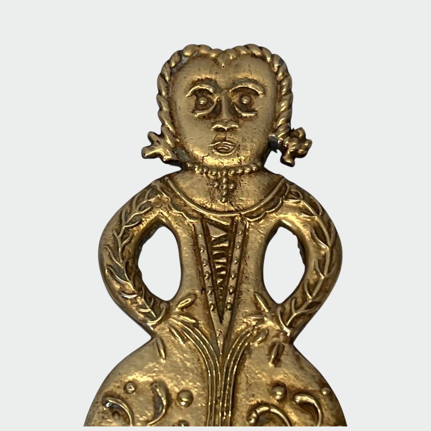 Paire d'Appliques Néoclassiques en Laiton à Décor de Personnages, Homme et