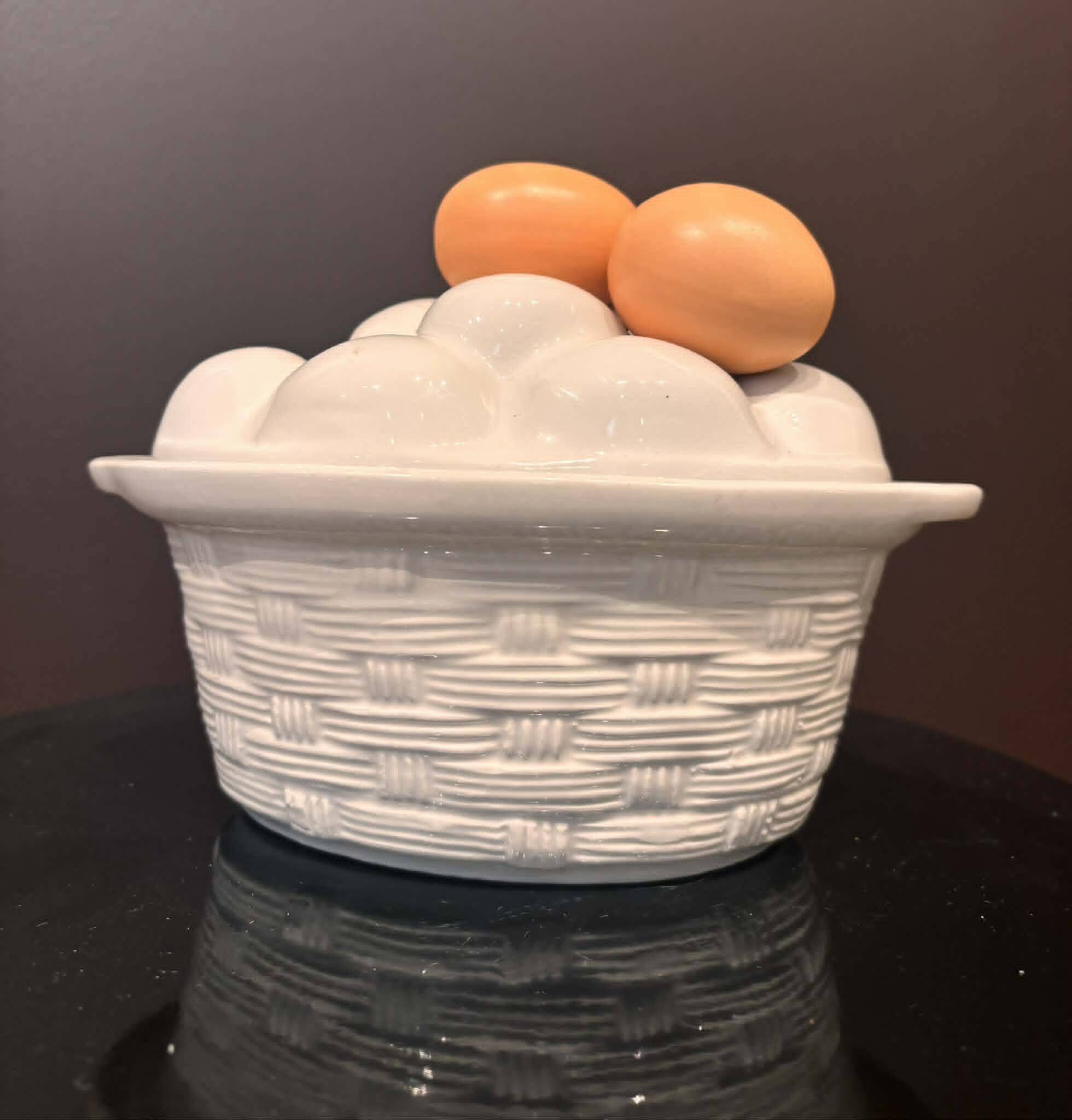 Ceramic egg terrine