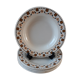 Set of 6 hollow plates Gien early twentieth century
