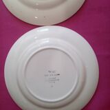 Set of 5 Digoin Sarreguemines dessert plates
