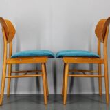 1970s Set of Four Beech Dining Chairs by TON, Czechoslovakia