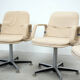 Set of six Italian conference chairs