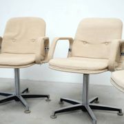 Set of six Italian conference chairs