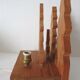 Lampe en sapin massif scandinave vintage