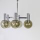 Six-light brass chandelier Italy 1960s
