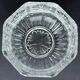Octagonal cut crystal bowl