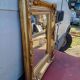 Mirror wood and gilded stucco