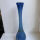 Colorful blue Murano blown glass vase 60s-70s