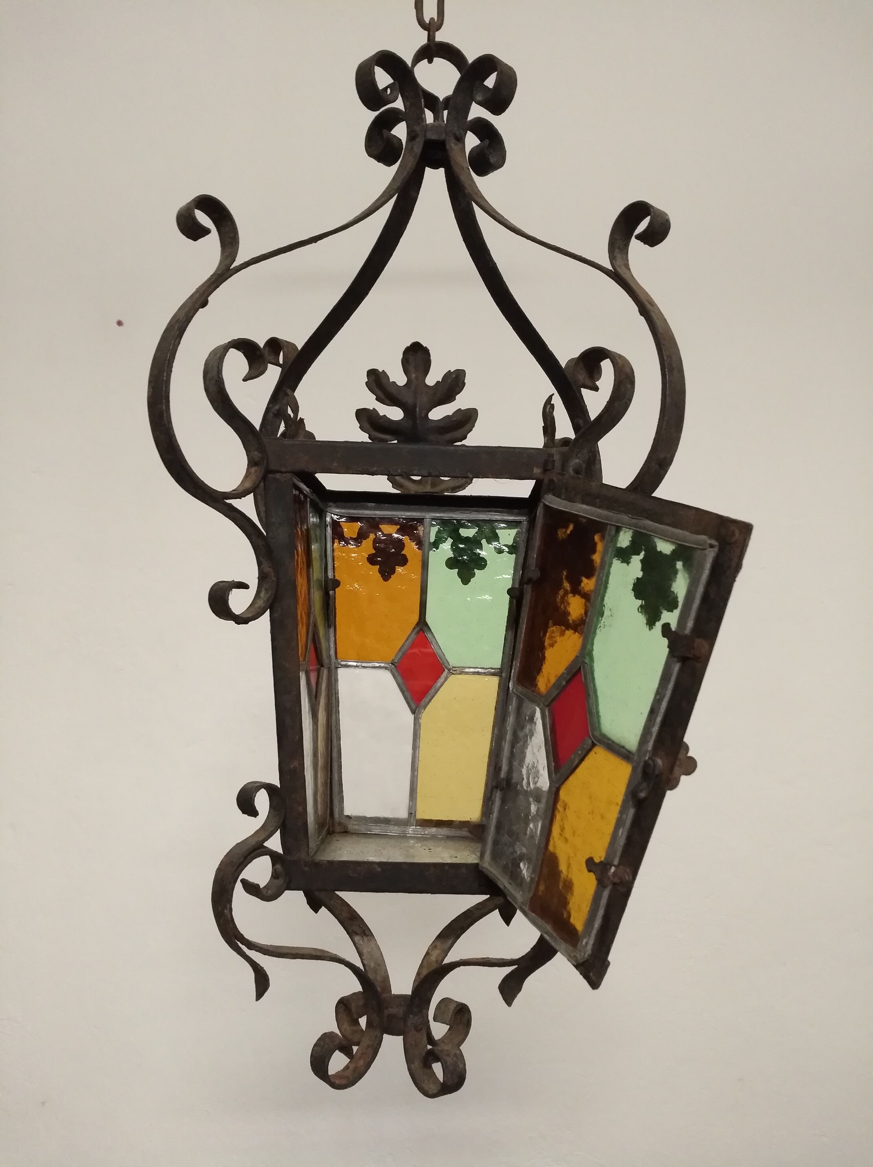 Wrought iron lantern