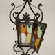 Wrought iron lantern