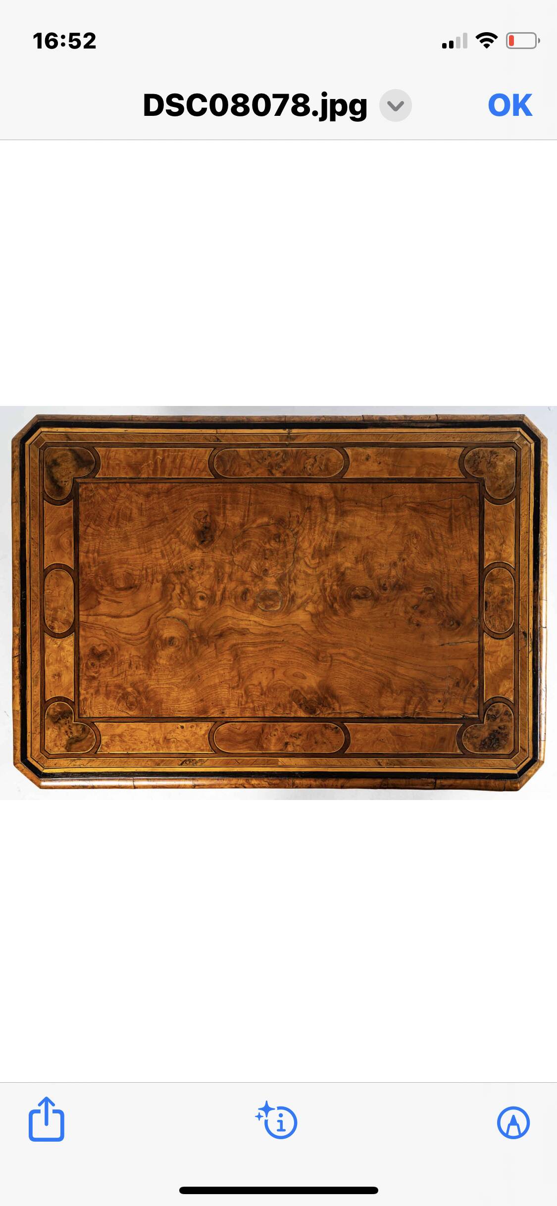 XVII marquetry desk