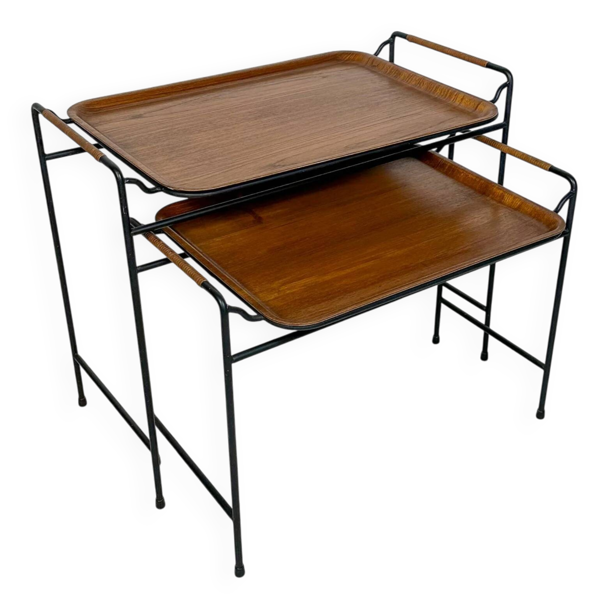 1960s Vintage Danish Teak Nesting Tables by Silva