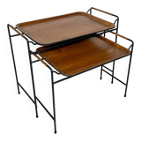 1960s Vintage Danish Teak Nesting Tables by Silva