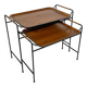 Tables gigognes en teck danois vintage des années 1960 par Silva
