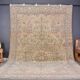 Flower Design Vintage Floor Handknotted Rug sku698