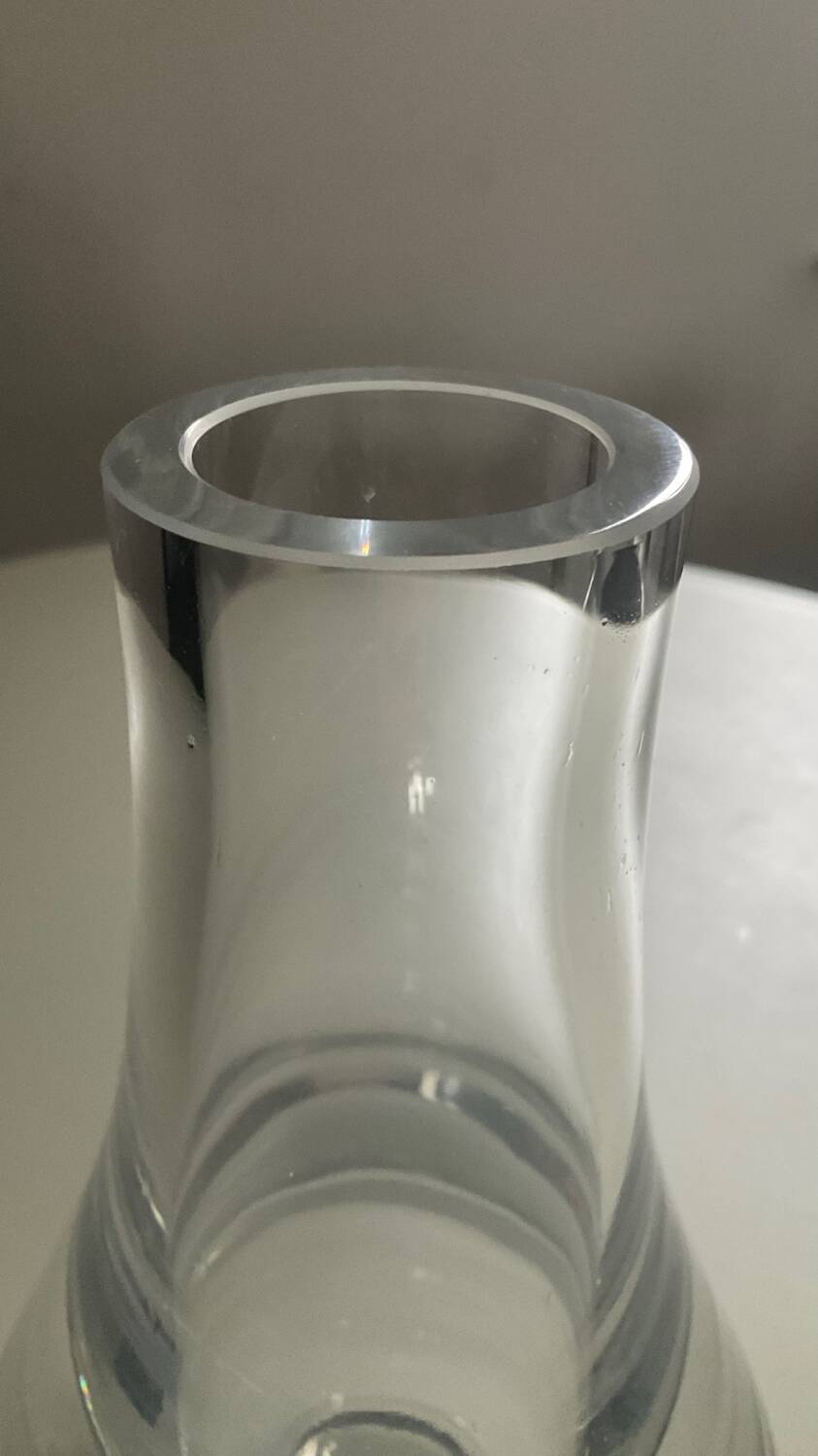 Vintage Crystal Bulb Vase