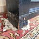 Miroir époque Napoléon III en bois noirci
