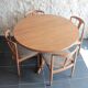 Dining room set Mobelfabrik table and chairs "Juliane" by Johannes Andersen, 1960s