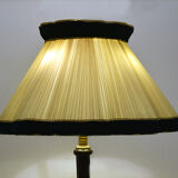 1950's floor lamp in mahogany and brass