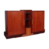 Cubist Art deco style mahogany sideboard