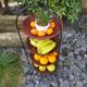 Metal and wicker display