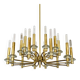 Brass Chandelier by Gaetano Sciolari