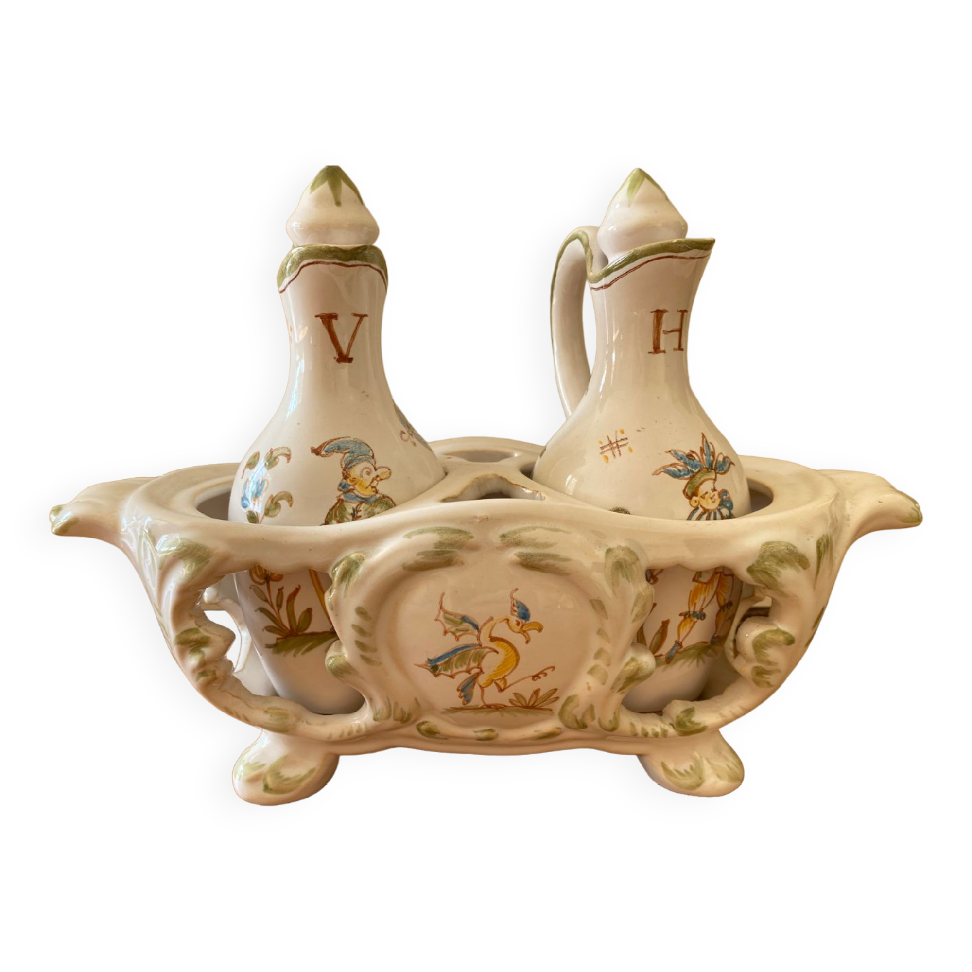 Moustiers vinegar and oil set