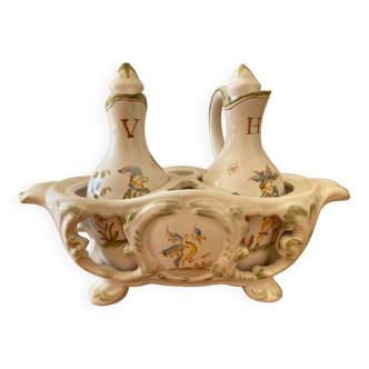 Moustiers vinegar and oil set
