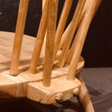 Rocking chair mid-century in light elm by Lucian Ercolani for Ercol