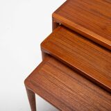 Nesting tables by H.W. Klein for Bramin, Denmark 1960s