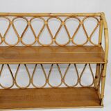 Rattan shelf